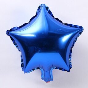 Шар мини фигура Звезда   Синий 4"\10 см